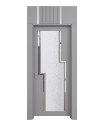 BY-6002V  Porte intérieure Laqué Vitrée